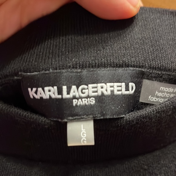 Karl Lagerfeld black knit skirt size L - Picture 3 of 4